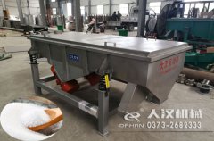 河北鹽分級不銹鋼直線篩已發(fā)貨，張先生請注意查收！