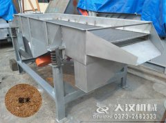 江蘇南通鋸末直線篩已經(jīng)發(fā)貨，羅先生請注意查收！