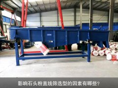 <b>影響石頭粉直線篩選型的因素有哪些？</b>