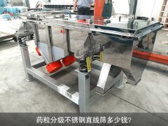 <b>藥粒分級不銹鋼直線篩多少錢？</b>